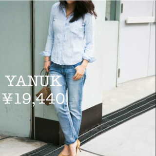 ヤヌーク(YANUK)の新品¥1.9万 ヤヌーク S アイスブルー スタンダードシャツ(シャツ/ブラウス(長袖/七分))