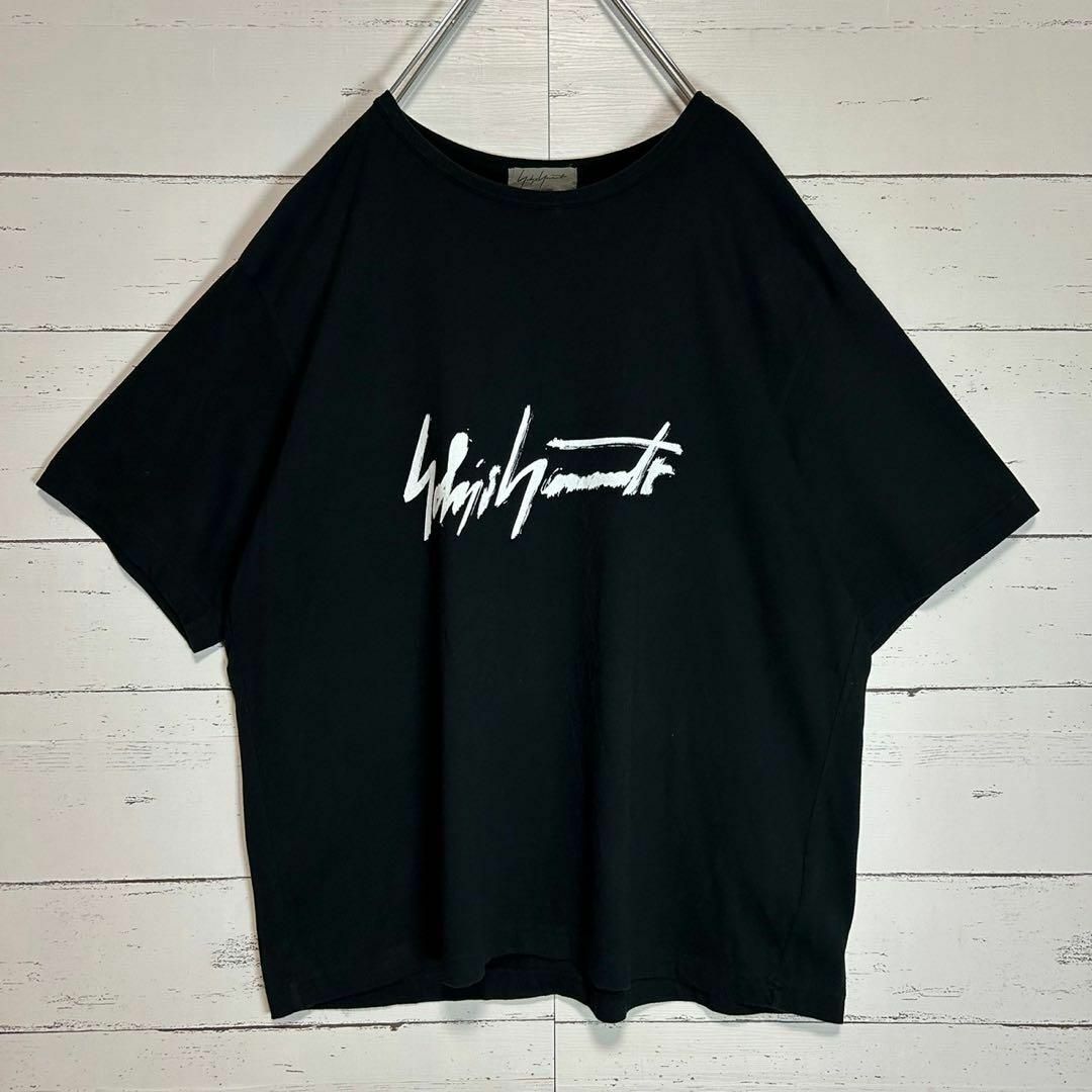 Yohji Yamamoto(ヨウジヤマモト)の【限定コラボ】ヨウジヤマモト×スーサイドスクワット☆両面ロゴ 希少 Tシャツ メンズのトップス(Tシャツ/カットソー(半袖/袖なし))の商品写真