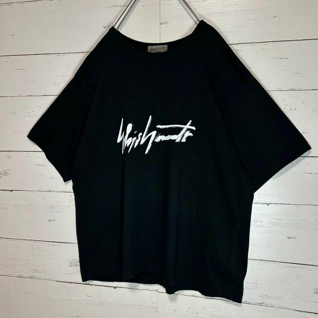 Yohji Yamamoto(ヨウジヤマモト)の【限定コラボ】ヨウジヤマモト×スーサイドスクワット☆両面ロゴ 希少 Tシャツ メンズのトップス(Tシャツ/カットソー(半袖/袖なし))の商品写真