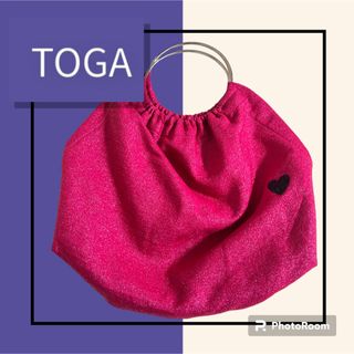 トーガ(TOGA)のTOGA トーガ　ハンドバッグ　ピンク　ハート　大容量(ハンドバッグ)