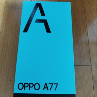 オッポ(OPPO)のOPPO A77 ブルー SIMフリー(スマートフォン本体)