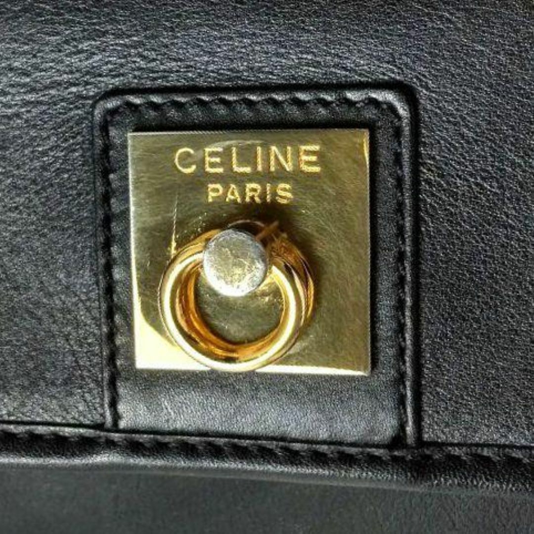 celine(セリーヌ)の★クリーニング済み★セリーヌ ハンドバッグ　ブラック　ヴィンテージ レディースのバッグ(ハンドバッグ)の商品写真