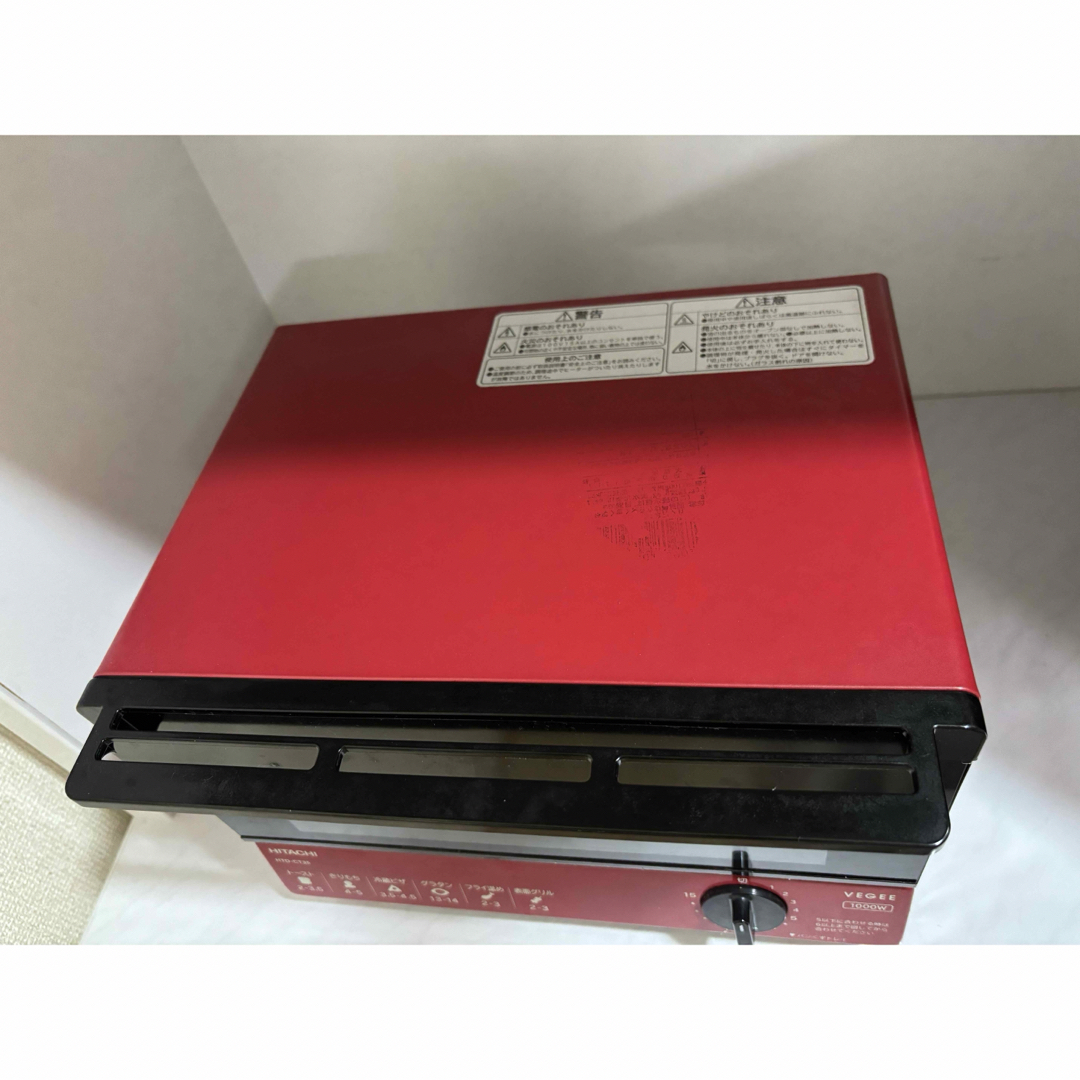 日立オーブントースター1000W HTO-CT35赤　2021年製 スマホ/家電/カメラの調理家電(調理機器)の商品写真