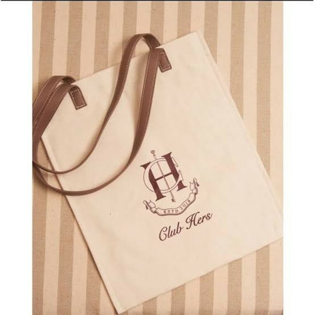 Her lip to - Herlipto Club Hers ノベルティトートバッグ 未 Her lip to - Herlipto Club Hers ノベルティトートバッグ 未