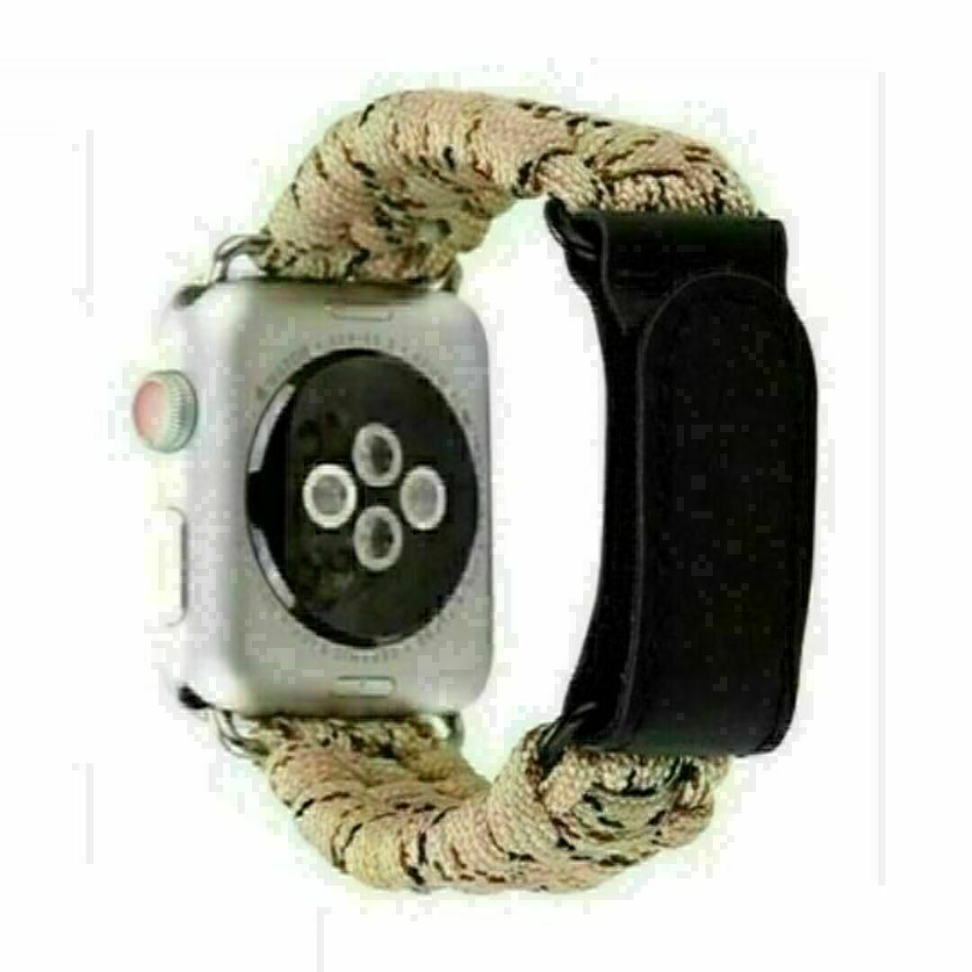 Apple Watch　38/40/41mm　パラコード バンド　ベージュ メンズの時計(その他)の商品写真