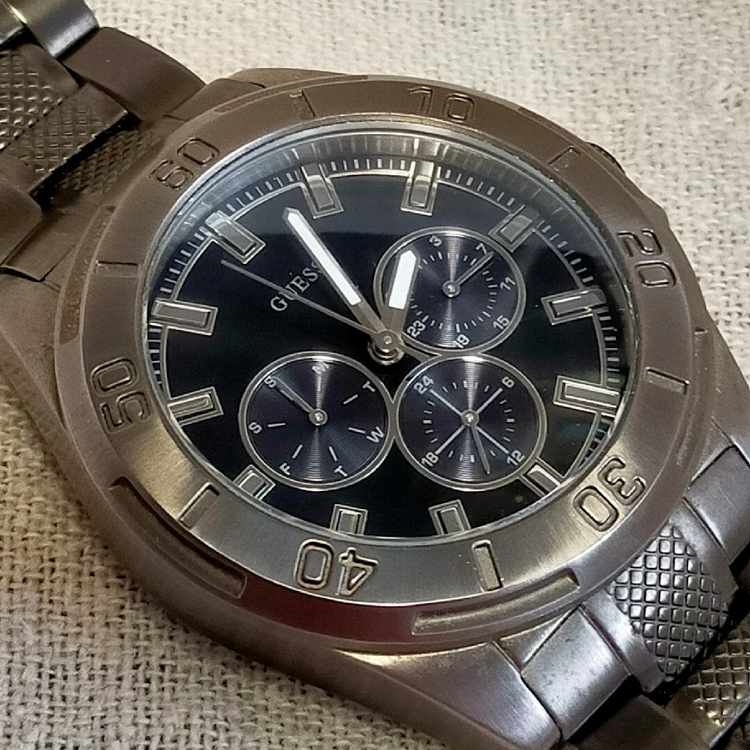 GUESS(ゲス)のGUESS メンズ腕時計 クォーツ W16555G1 電池交換済 メンズの時計(腕時計(アナログ))の商品写真