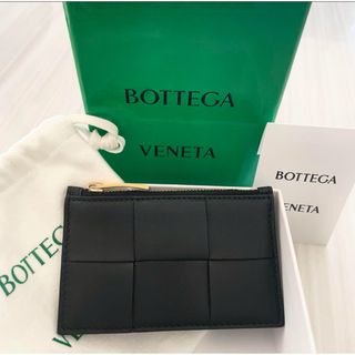 ボッテガヴェネタ(Bottega Veneta)の★4/1もも様専用★ボッテガヴェネタ　カードケース コインケース　ブラック　黒(コインケース/小銭入れ)