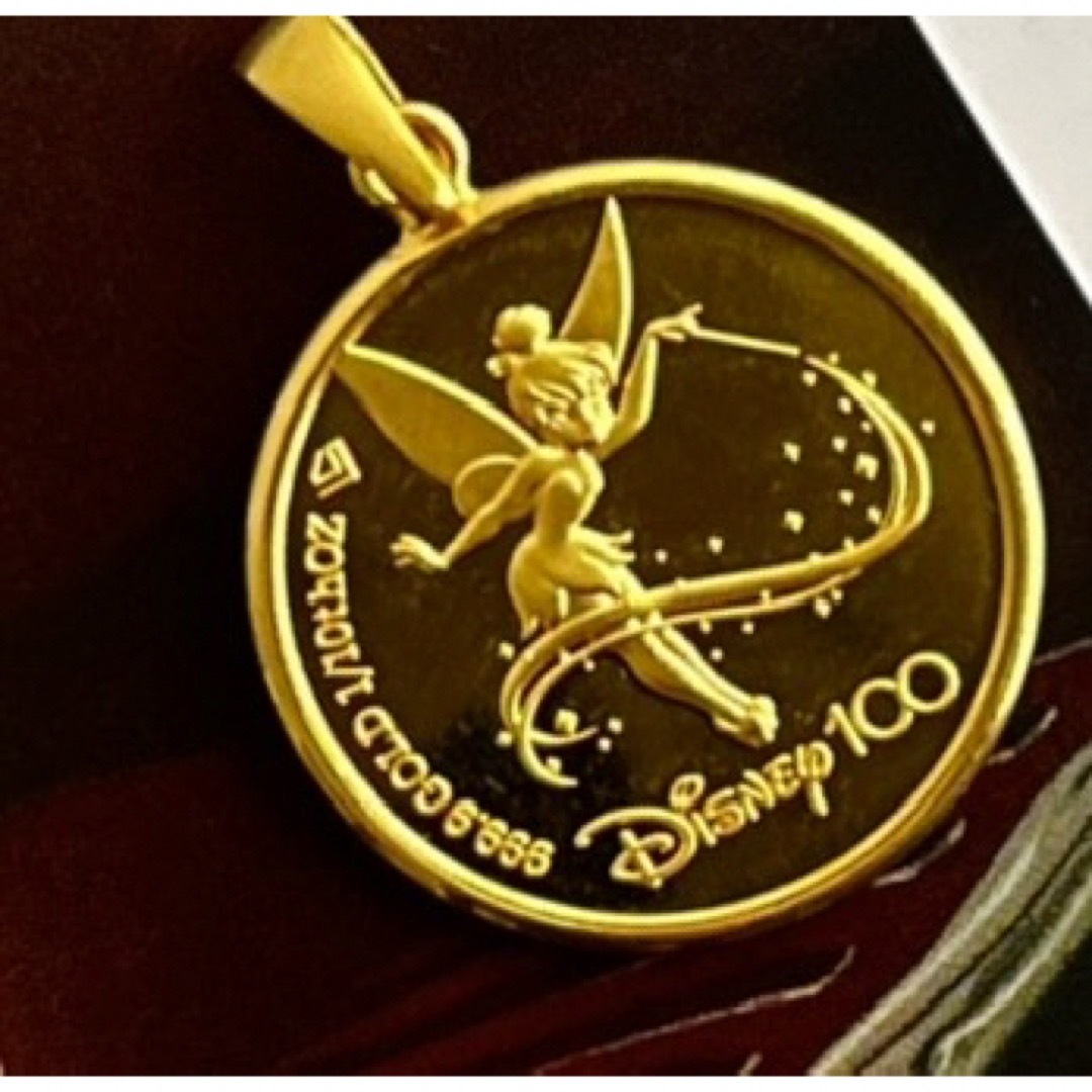 Disney - 純金コインペンダント ディズニー 100周年 ティンカー Disney - 純金コインペンダント ディズニー 100周年 ティンカー