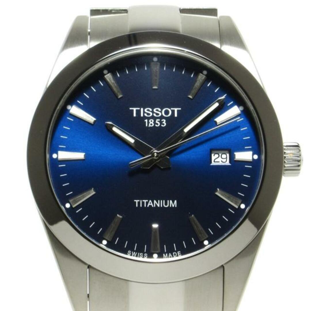 TISSOT(ティソ)のTISSOT(ティソ) 腕時計美品  ジェントルマン T127.410.44.041.00 メンズ チタン ブルー メンズの時計(その他)の商品写真