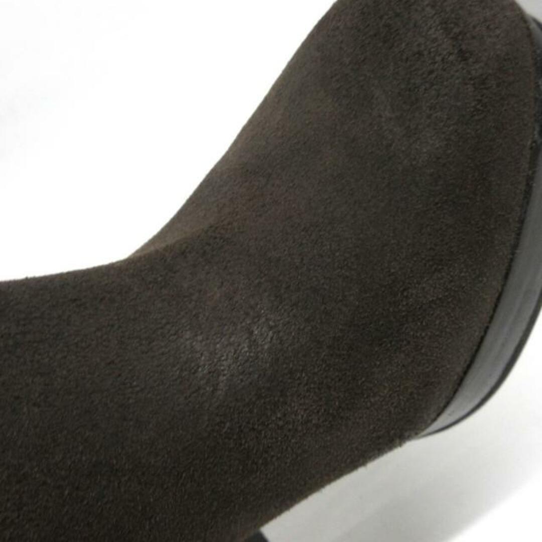 UGG(アグ)のUGG(アグ) ロングブーツ レディース - 1005952 ダークブラウン×ベージュ スエード×ムートン レディースの靴/シューズ(ブーツ)の商品写真