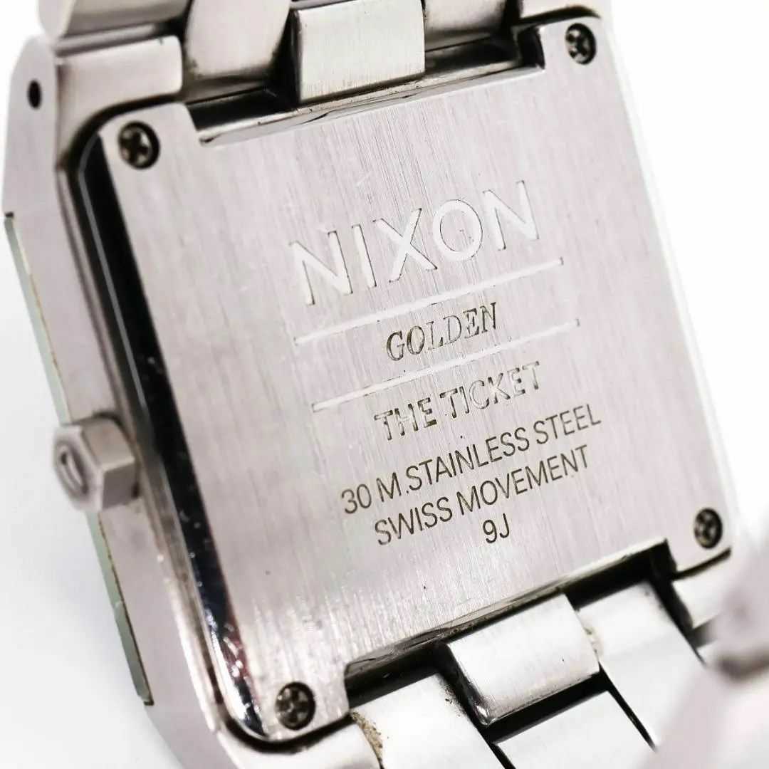 NIXON(ニクソン)の《人気》 NIXON TICKET 腕時計 ブラック スクエア メンズ QZ o メンズの時計(腕時計(アナログ))の商品写真