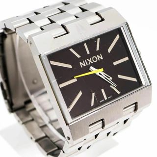 ニクソン(NIXON)の《人気》 NIXON TICKET 腕時計 ブラック スクエア メンズ QZ o(腕時計(アナログ))