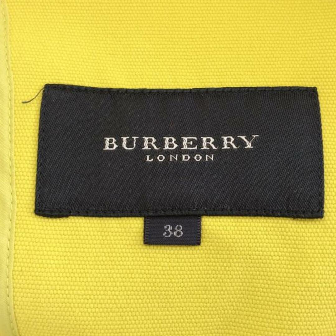 Burberry LONDON(バーバリーロンドン) コート サイズ38 L レディース - イエローグリーン 長袖/ショート丈/春 レディースのジャケット/アウター(その他)の商品写真