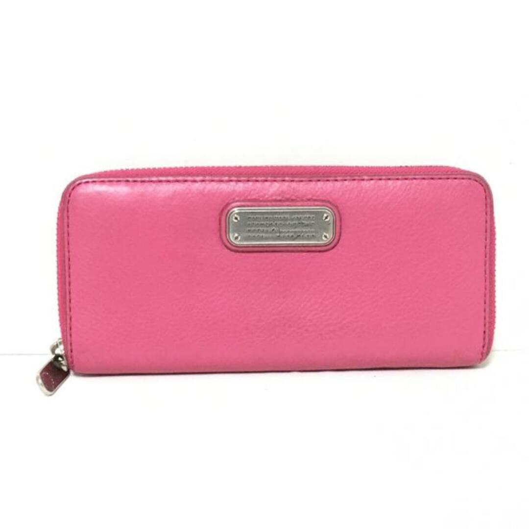 MARC BY MARC JACOBS(マークバイマークジェイコブス)のMARC BY MARC JACOBS(マークバイマークジェイコブス) 長財布 ニューQ スリムジップアラウンド M0005350 ピンク ラウンドファスナー レザー レディースのファッション小物(財布)の商品写真