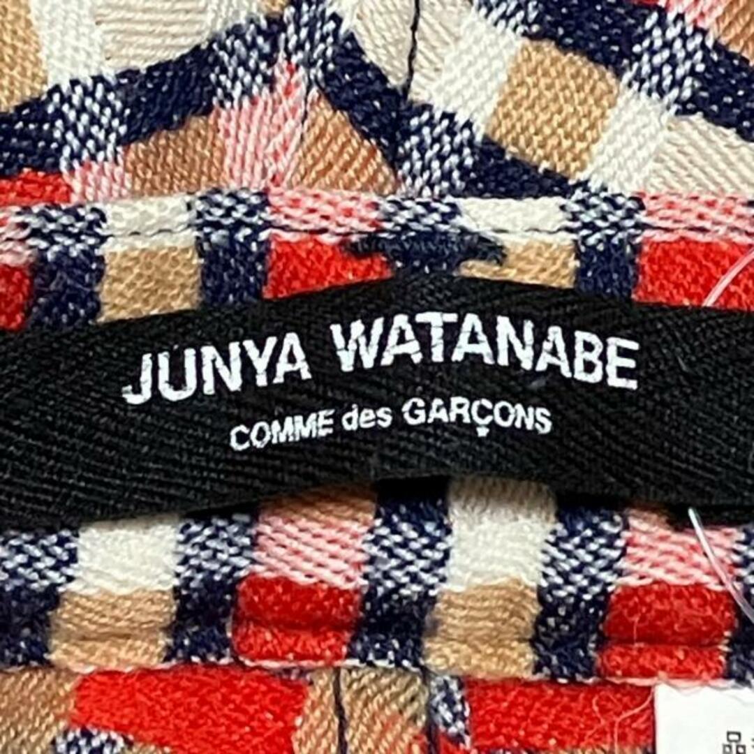 JUNYA WATANABE(ジュンヤワタナベ)のCOMMEdesGARCONS JUNYA WATANABE(コムデギャルソンジュンヤワタナベ) パンツ サイズM レディース - レッド×アイボリー×マルチ フルレングス/チェック柄 レディースのパンツ(その他)の商品写真