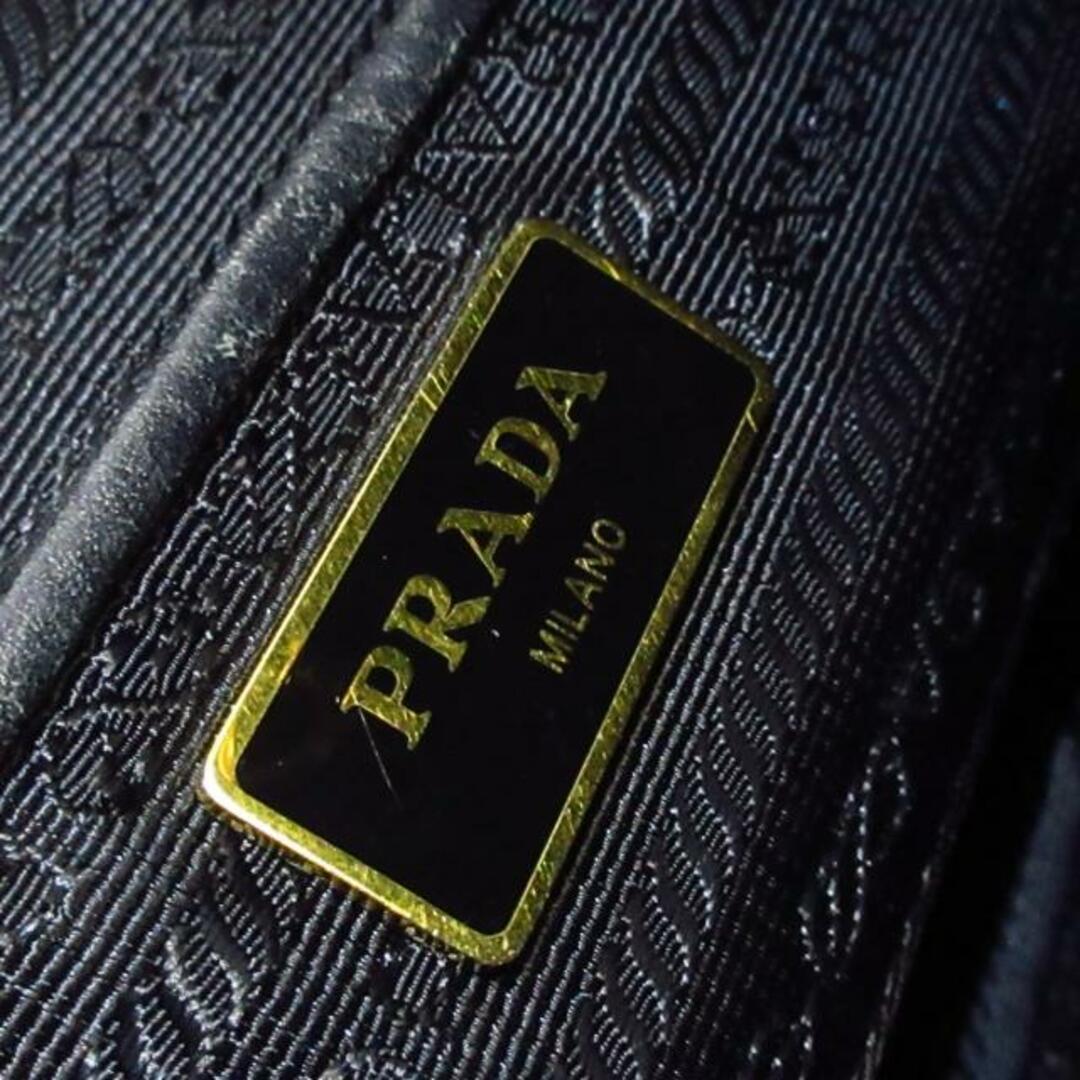 PRADA(プラダ)のPRADA(プラダ) リュックサック - 黒 巾着型 ナイロン×レザー レディースのバッグ(リュック/バックパック)の商品写真