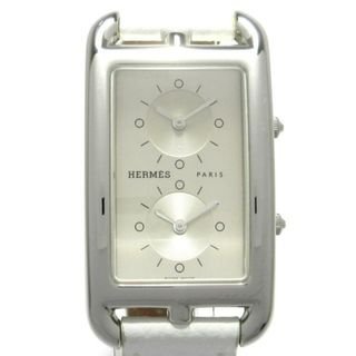 エルメス(Hermes)のHERMES(エルメス) 腕時計 ケープコッド ドゥゾーン CC3-510 ボーイズ SS×革ベルト/2タイムゾーン/X刻印 シルバー(腕時計)