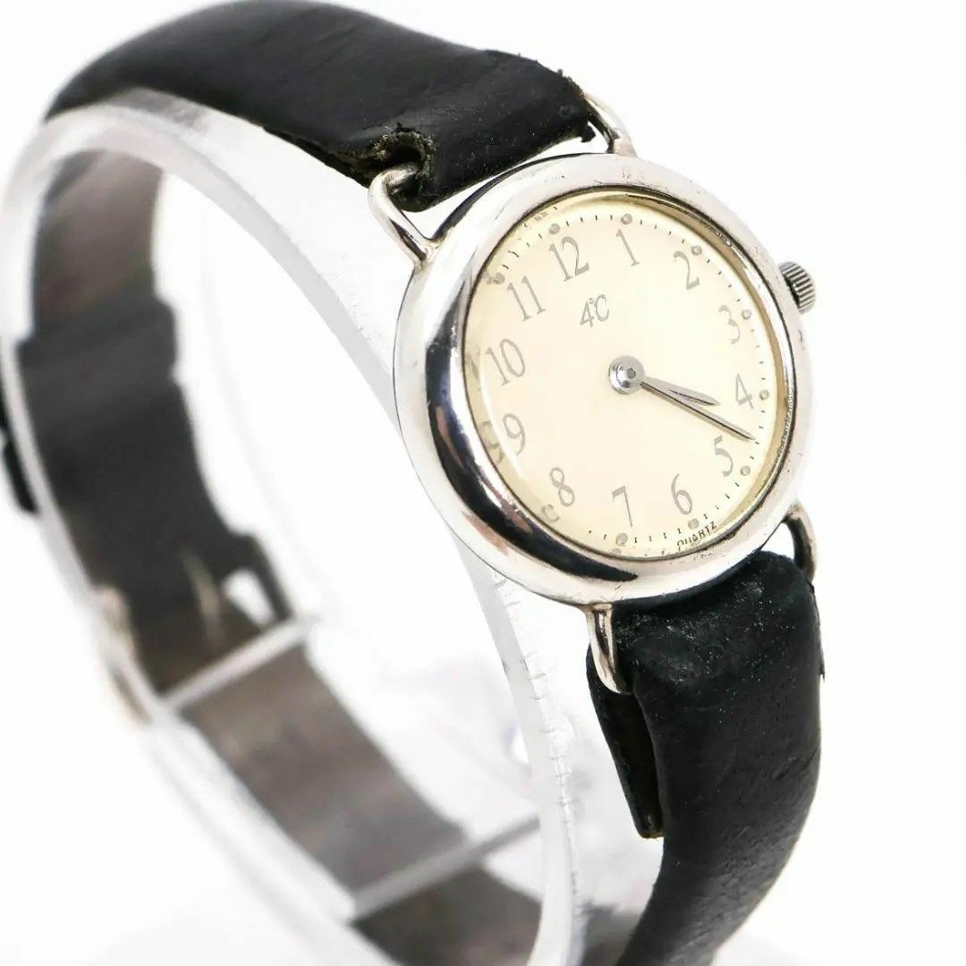 4℃(ヨンドシー)の《希少》4℃ 腕時計 アイボリー シルバー925 レディース クォーツ n レディースのファッション小物(腕時計)の商品写真