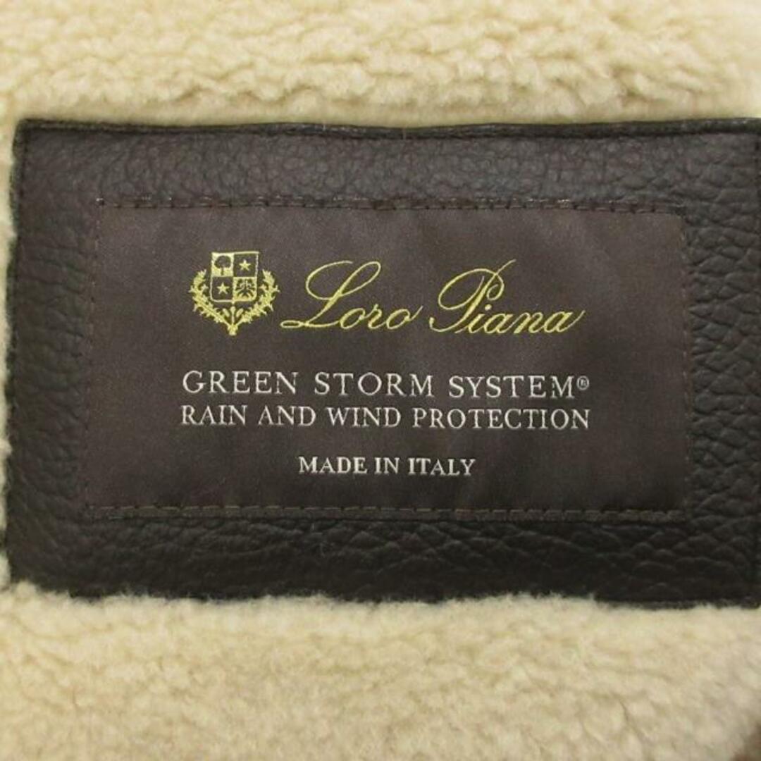 LORO PIANA(ロロピアーナ)のLoro Piana(ロロピアーナ) ブルゾン サイズS メンズ - FAL6629 グリーン GREEN STORM SYSTEM/カシミヤ/シルク/ジップアップ/中綿/裏ボア/秋/冬 ナイロン メンズのジャケット/アウター(ブルゾン)の商品写真