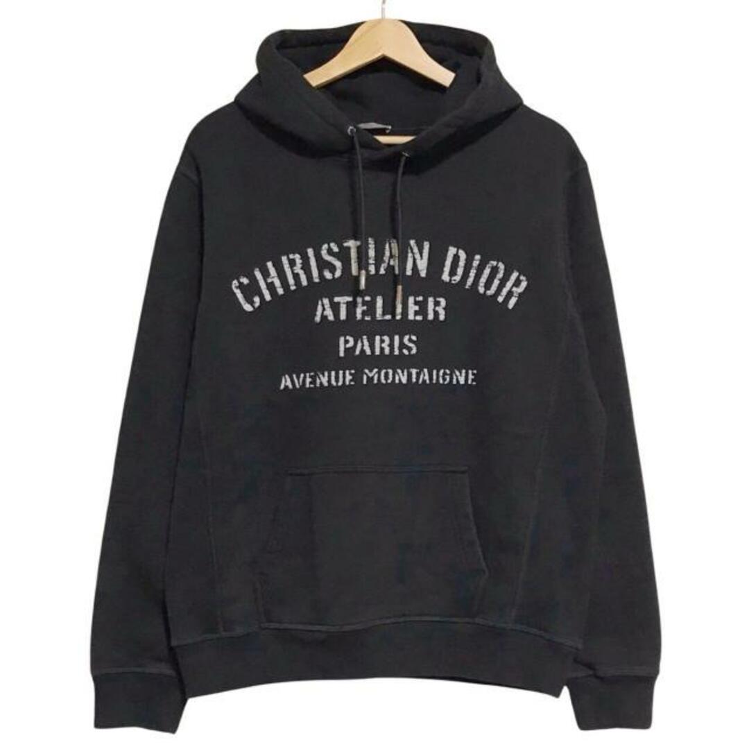 Christian Dior(クリスチャンディオール)のDIOR/ChristianDior(ディオール/クリスチャンディオール) パーカー サイズS メンズ - 043J646A0531 黒×ライトグレー 長袖 メンズのトップス(パーカー)の商品写真