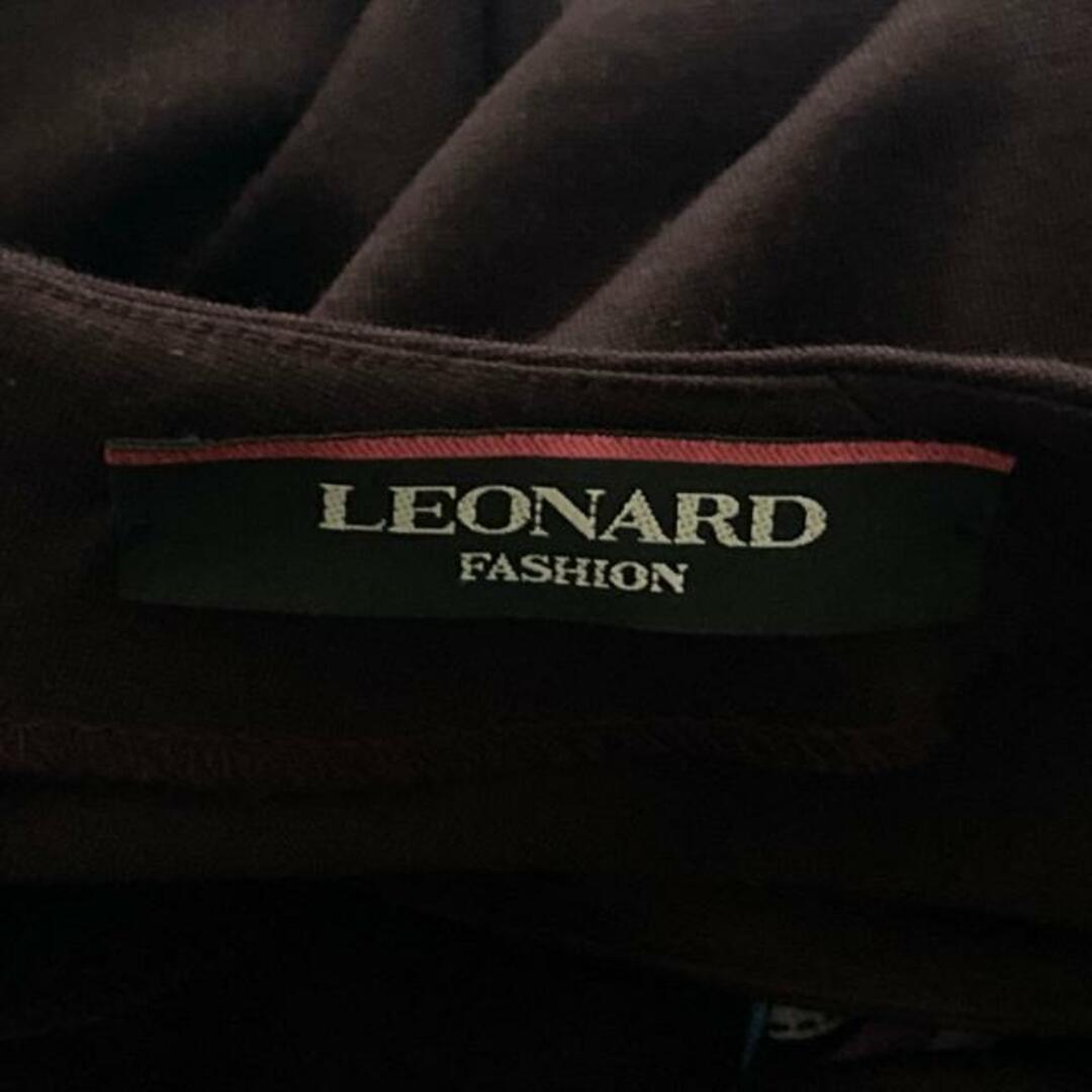 LEONARD(レオナール)のLEONARD(レオナール) ワンピース サイズ40 M レディース - パープル×ライトパープル×マルチ クルーネック/七分袖/ひざ丈/花柄 レディースのワンピース(その他)の商品写真