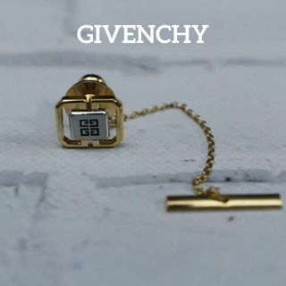 ジバンシィ(GIVENCHY)の【匿名配送】ジバンシー ブローチ ゴールド ヴィンテージ ロゴ 2(ブローチ/コサージュ)