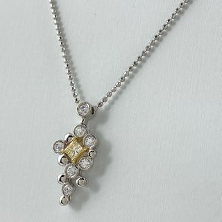 メレダイヤ デザインネックレス Pt900 【中古】