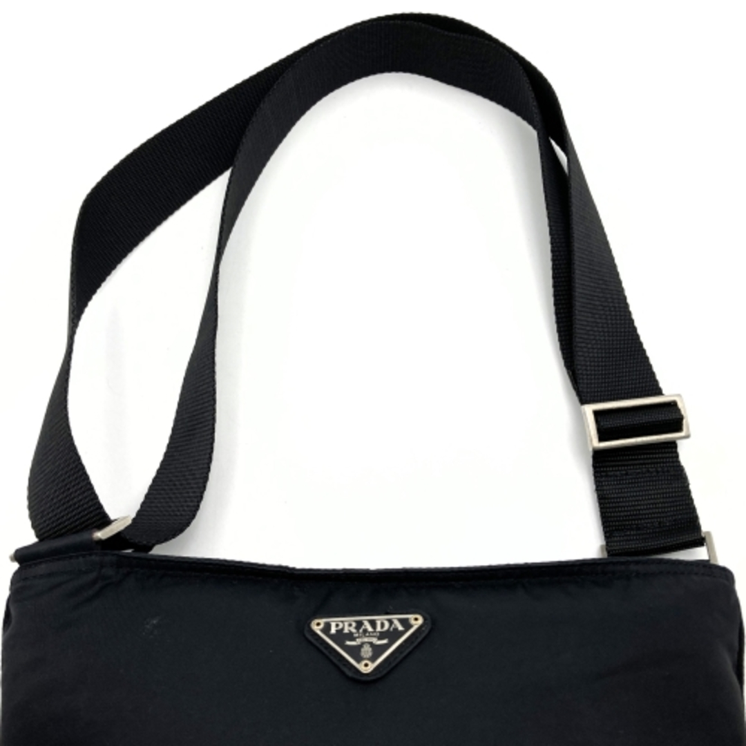 PRADA - PRADA プラダ テスート 三角プレート ショルダーバッグ PRADA - PRADA プラダ テスート 三角プレート ショルダーバッグ