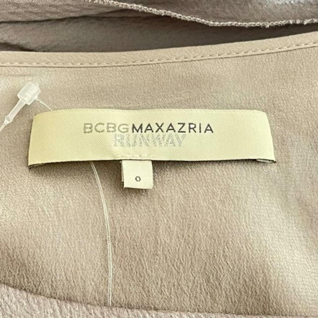 BCBGMAXAZRIA(ビーシービージーマックスアズリア)のBCBGMAXAZRIA(ビーシービージーマックスアズリア) ワンピース サイズ0 XS レディース - グレー 長袖/ロング/シルク レディースのワンピース(その他)の商品写真