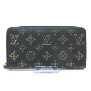 ルイヴィトン(LOUIS VUITTON)のLOUIS VUITTON(ルイヴィトン) 長財布 マヒナ美品  ジッピーウォレット M82645 ノワール ラウンドファスナー パーフォレーションを施したマヒナ･レザー（皮革の種類：牛革）(財布)