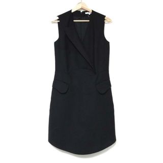 カルヴェン(CARVEN)のCARVEN(カルヴェン) ワンピース サイズ36 S レディース美品  - 黒 ノースリーブ/ひざ丈(その他)