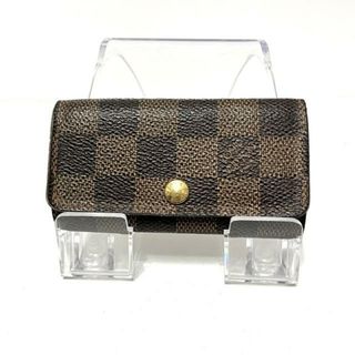 ルイヴィトン(LOUIS VUITTON)のLOUIS VUITTON(ルイヴィトン) キーケース ダミエ ミュルティクレ4 N62631 エベヌ ダミエキャンバス(キーケース)