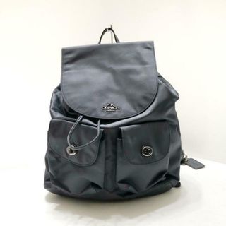 コーチ(COACH)のCOACH(コーチ) リュックサック ビリー バックパック イン チャーリー ナイロン F58814 ダークグレー×ダークネイビー ナイロン×レザー(リュック/バックパック)