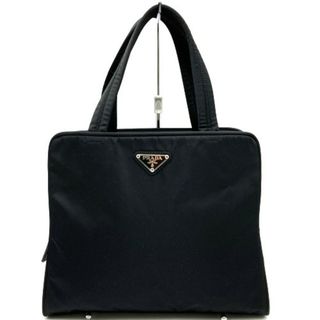 プラダ(PRADA)のPRADA プラダ   ハンドバッグ 三角プレート 錠付き ブラック 黒 ナイロン レディース 【中古】(ハンドバッグ)