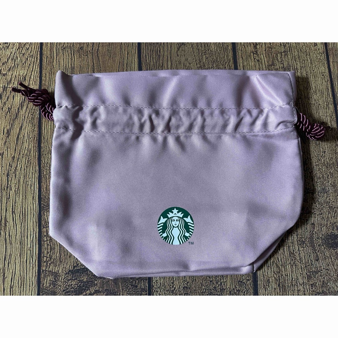 Starbucks(スターバックス)のスターバックス　巾着　ピンク レディースのファッション小物(ポーチ)の商品写真