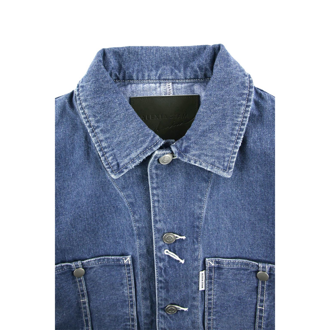 ALEXIA STAM(アリシアスタン)のALEXIA STAM Fringe Hem Denim Jacket Blue レディースのジャケット/アウター(Gジャン/デニムジャケット)の商品写真