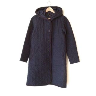 ラベンハム(LAVENHAM)のLAVENHAM(ラベンハム) コート サイズ36 S レディース - ダークネイビー 長袖/キルティング/秋/冬(その他)