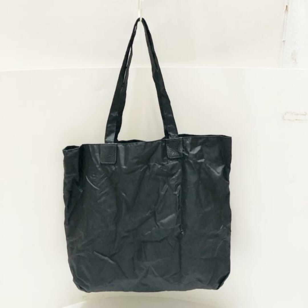 Kitamura(キタムラ)のKITAMURA(キタムラ) トートバッグ - 黒 エコバッグ/イヌ ナイロン×レザー レディースのバッグ(トートバッグ)の商品写真