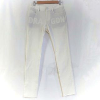 ダンスウィズドラゴン(Dance With Dragon)のDANCE WITH DRAGON(ダンスウィズドラゴン) パンツ サイズ1 S レディース美品  - 白 フルレングス/刺繍 綿(その他)