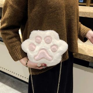 【残り1点】ハンドバッグ　白　女性　猫　鞄　新品　合皮　ショルダーバッグ