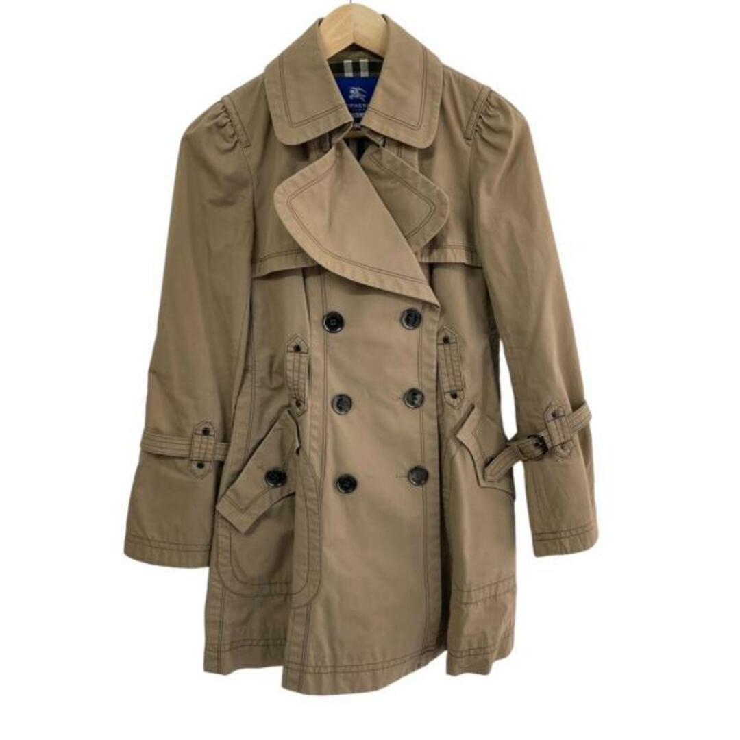 BURBERRY BLUE LABEL(バーバリーブルーレーベル)のBurberry Blue Label(バーバリーブルーレーベル) トレンチコート サイズ38 M レディース - ベージュ 長袖/秋/冬 レディースのジャケット/アウター(トレンチコート)の商品写真