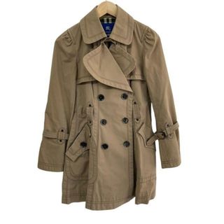 バーバリーブルーレーベル(BURBERRY BLUE LABEL)のBurberry Blue Label(バーバリーブルーレーベル) トレンチコート サイズ38 M レディース - ベージュ 長袖/秋/冬(トレンチコート)