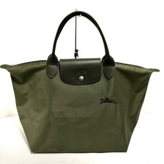 ロンシャン(LONGCHAMP)のLONGCHAMP(ロンシャン) ハンドバッグ ル・プリアージュクラブ カーキ 折りたたみ ナイロン×レザー(ハンドバッグ)