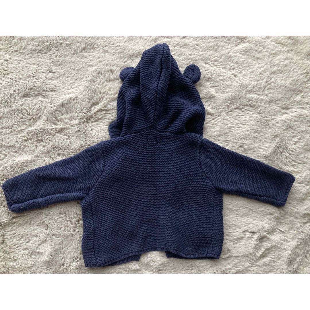 babyGAP(ベビーギャップ)のbaby GAP☆くま耳カーディガン キッズ/ベビー/マタニティのベビー服(~85cm)(カーディガン/ボレロ)の商品写真