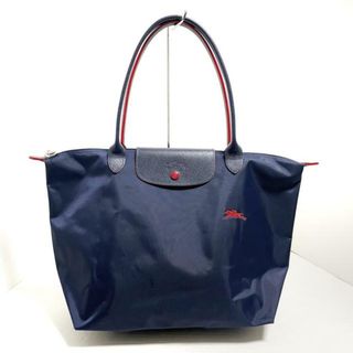 ロンシャン(LONGCHAMP)のLONGCHAMP(ロンシャン) ショルダーバッグ ル・プリアージュクラブ ネイビー×レッド 折りたたみ ナイロン×レザー(ショルダーバッグ)