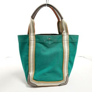 アニヤハインドマーチ(ANYA HINDMARCH)のAnya Hindmarch(アニヤハインドマーチ) トートバッグ - グリーン×オレンジ×マルチ キャンバス×レザー(トートバッグ)