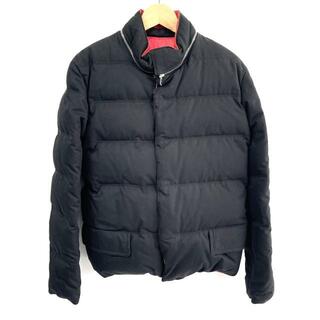 バレンシアガ(Balenciaga)のBALENCIAGA(バレンシアガ) ダウンジャケット サイズ46 L メンズ - 黒 長袖/冬(ダウンジャケット)