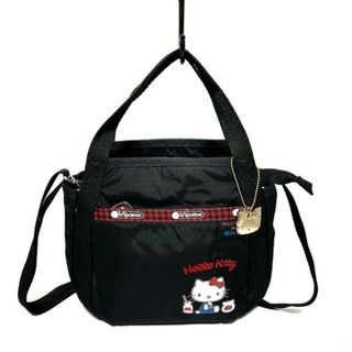 レスポートサック(LeSportsac)のLESPORTSAC(レスポートサック) ハンドバッグ美品  - 8056 G653 黒×レッド×マルチ Hello Kitty レスポナイロン(ハンドバッグ)