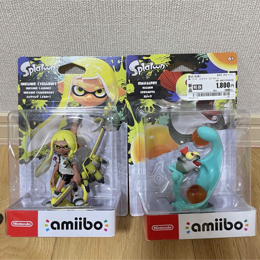 スプラトゥーン 3 amiibo インクリング イエロー コジャケ セット エンタメ/ホビーのフィギュア(ゲームキャラクター)の商品写真