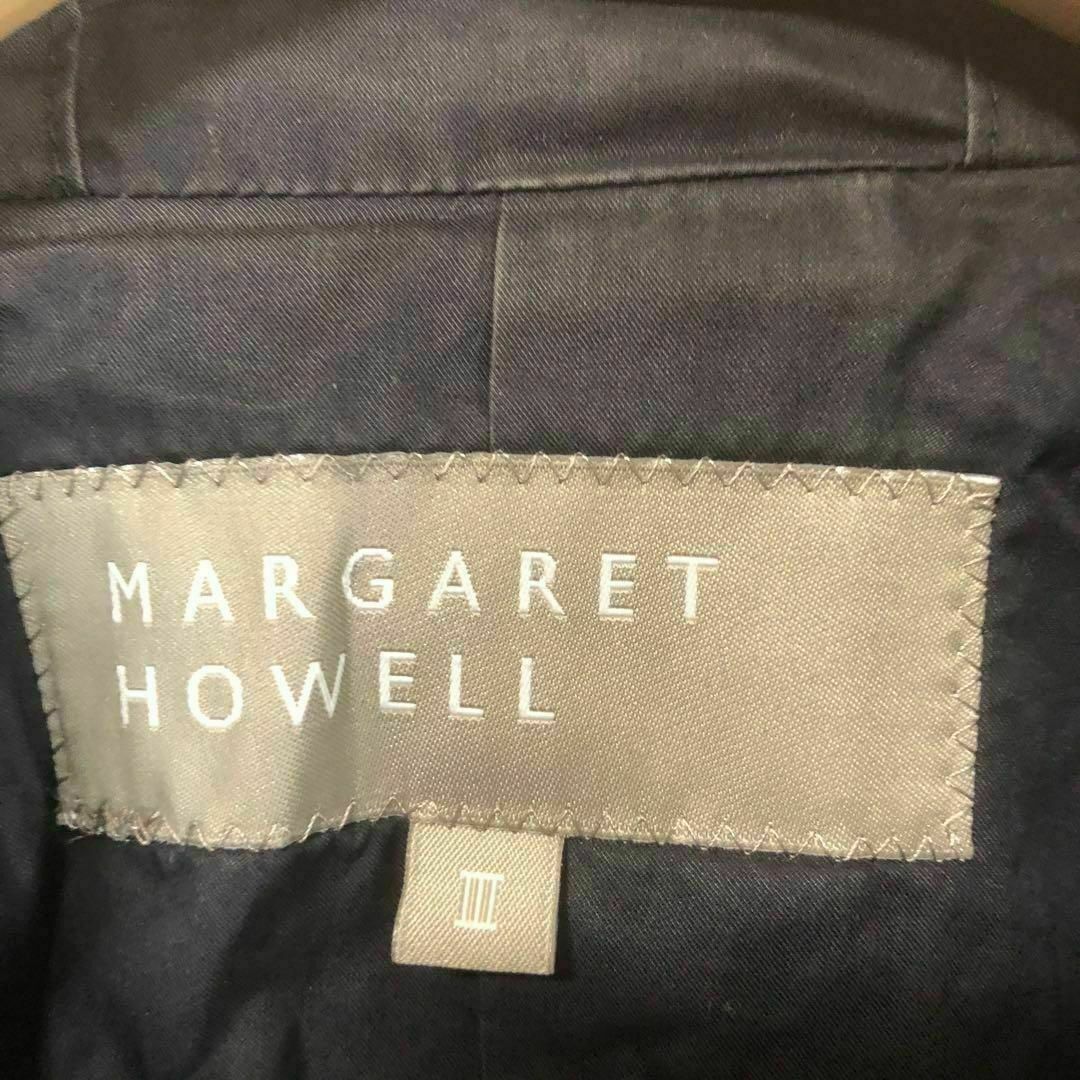 MARGARET HOWELL(マーガレットハウエル)のマーガレットハウエルMHL ステンカラーコート　ブラック　黒　3 レディースのジャケット/アウター(チェスターコート)の商品写真